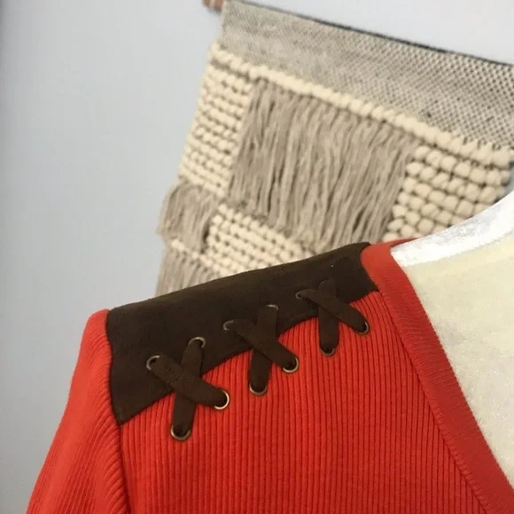 Vintage Ralph Lauren leather detail top - Picture 5 of 7